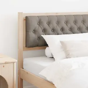 vidaXL Tête de lit Autre Marron et taupe 100 cm Bois massif en pin pas cher