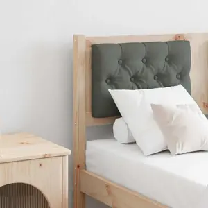 vidaXL Tête de lit marron et gris foncé 120 cm Bois massif en pin pas cher