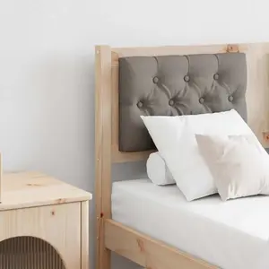 vidaXL Tête de lit Autre Marron et taupe 120 cm Bois massif en pin pas cher