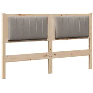 vidaXL Tête de lit capitonnée avec tête de lit Marron 140 cm pas cher