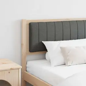 vidaXL Tête de lit capitonnée avec tête de lit Marron 200 cm pas cher
