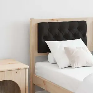vidaXL Tête de lit Autre Marron et noir 140 cm Bois massif en pin pas cher