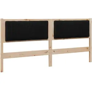 vidaXL Tête de lit capitonnée avec tête de lit Marron 180 cm pas cher