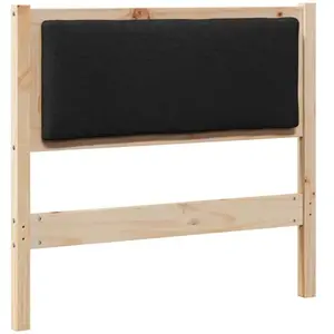 vidaXL Tête de lit Autre Marron 90 cm Bois massif en pin pas cher