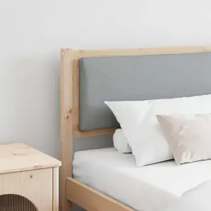 vidaXL Tête de lit Autre Marron 200 cm Bois massif en pin pas cher