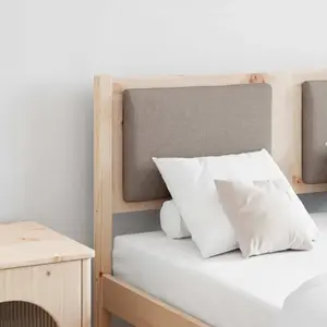 vidaXL Tête de lit Autre Marron 120 cm Bois massif en pin pas cher