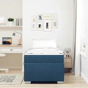 vidaXL Cadre de lit Autre Bleu 80 x 200 cm tissu pas cher