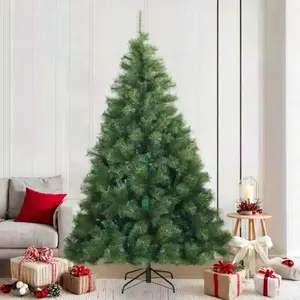 Sapin De Noël Artificiel À Branches Articulées Vert 210 Cm Vidaxl pas cher