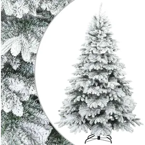 vidaXL vidaXL Arbre de Noël Artificiel Moderne à Charnières Flocké ave...