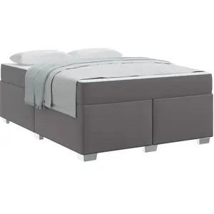 vidaXL Cadre de lit Autre Gris 160 x 200 cm Faux cuir