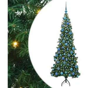 Arbre De Noël Artificiel D'Angle Vert 180 Cm Pvc Et Métal Vidaxl pas cher