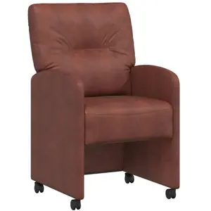 vidaXL Chaise de salle à manger 2 pcs Marron brillant 57 x 67 x 95 cm pas cher