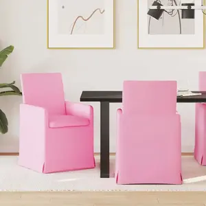 vidaXL Chaise de salle à manger 2 pcs Rose 57 x 67 x 95 cm Tissu pas cher