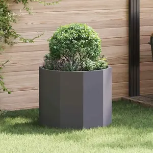 vidaXL Vidaxl Jardinière Noir 60 X 60 X 50 Cm Acier pas cher
