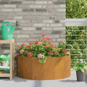 vidaXL Vidaxl Jardinière Rouillé 90 X 45 X 35 Cm pas cher