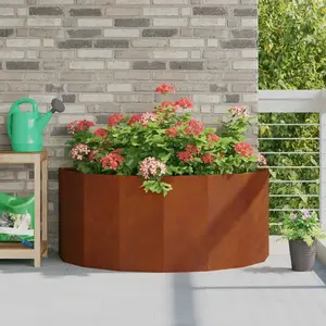 vidaXL Vidaxl Jardinière Rouillé 120 X 60 X 50 Cm pas cher
