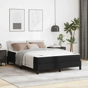 vidaXL Lit Autre Noir 140 x 190 cm Faux cuir pas cher