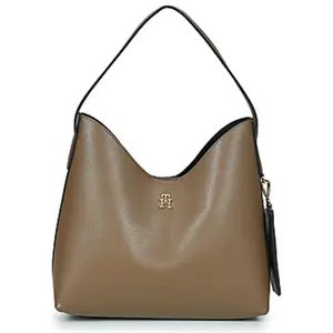 TOMMY HILFIGER Sac - Sac Hobo TH ICON marron clair