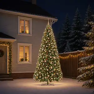 Sapin De Noël Artificiel À Branches Articulées 500 Cm 900 Led Vidaxl pas cher