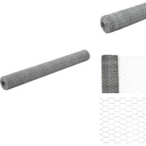Vidaxl - Grillage pour volière Acier galvanisé 25x1,2 m Argenté - Clôt... pas cher
