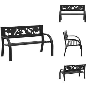 Banc de jardin pour enfants 86 cm acier - Banc Enfant - Mobilier De Ja...Vendu parkaufland