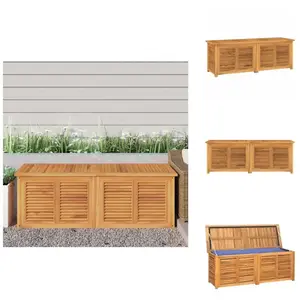 Vidaxl - Boîte de rangement jardin et sac 150x50x55 cm bois massif tec...Vendu parkaufland