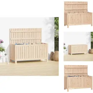 vidaXL Coffre de jardin 115x49x60 cm Pin massif - Coffres de jardin pas cher
