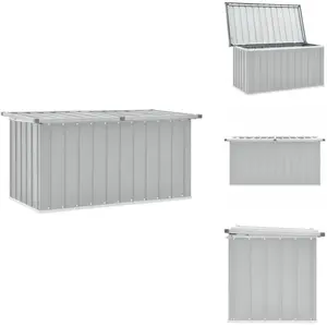 Vidaxl - Boîte de rangement de jardin Gris 129x67x65 cm - Boîte De Rangement Jardin - Coffre De Jardin - Rangement Exterieur - Coffre De Jardin GrisVendu parkaufland