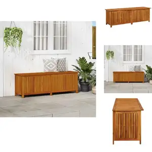 Vidaxl - Boîte de rangement de jardin 175x50x58 cm Bois d'acacia solide - Boîte De Rangement Jardin - Coffre De Jardin - Rangement Extérieur - MeubleVendu parkaufland