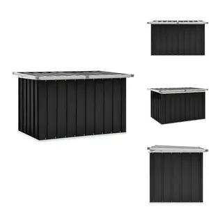 Vidaxl - Boîte de rangement de jardin Anthracite 109x67x65 cm - Coffre De Jardin - Rangement Extérieur - Boîte De Rangement - Meuble De Jardin pas cher