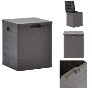 vidaXL Boîte de rangement de jardin 90 L Marron - Boîtes de jardin pas cher