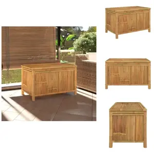 vidaXL Coffre de jardin 90x52x55 cm Bambou - Coffres de jardin pas cher