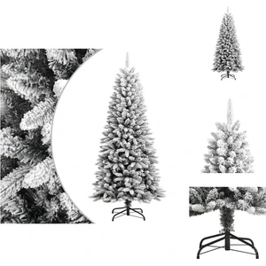 vidaXL Sapin de Noël artificiel enneigé 150 cm PVC&PE - Sapins de Noël pas cher