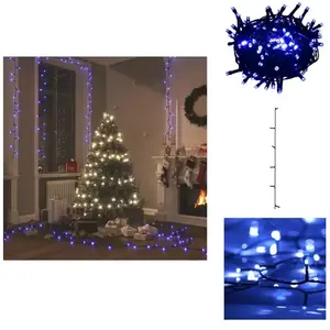 vidaXL Guirlande led avec 2000 led Bleu 200 m pvc - Guirlande Led Noel... pas cher