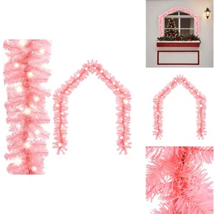 Vidaxl - Guirlande de Noël avec lumières led 10 m Rose - Guirlande De ... pas cher