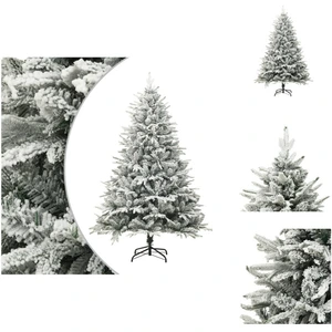 vidaXL Sapin de Noël artificiel enneigé Vert 240 cm PVC PE - Sapins de... pas cher