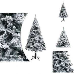 vidaXL Arbre de Noël artificiel avec neige Vert 150 cm PVC - Sapins de...