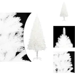 vidaXL Sapin de Noël artificiel Aiguilles naturelles Blanc 240 cm - Sa... pas cher