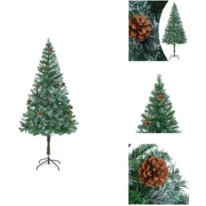 vidaXL Sapin de Noël artificiel avec pommes de pin 180 cm - Sapins de ... pas cher
