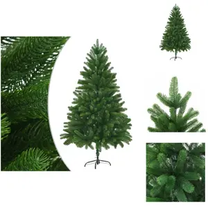 vidaXL Sapin de Noël artificiel Aiguilles naturelles 180 cm Vert - Sap... pas cher