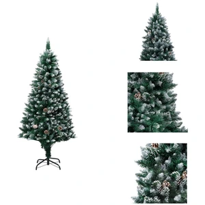vidaXL Sapin de Noël artificiel avec cônes et neige 180 cm - Sapins de... pas cher