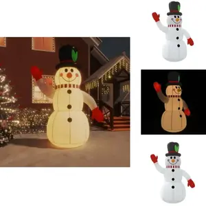 vidaXL Bonhomme de neige gonflable avec LED 300 cm - éclairage de Noël