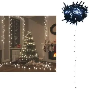 vidaXL Guirlande lumineuse 1000 LEDs Indoor et Outdoor IP44 100 m Blan... pas cher