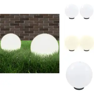 Lampe à led sous forme de boule 2 pcs Sphérique 30 cm pmma - Lampes De...