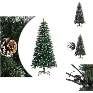 vidaXL Arbre de Noël artificiel avec support Vert 120 cm PVC - Sapins ... pas cher