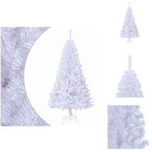 vidaXL Arbre de Noël artificiel avec branches épaisses blanc 120 cm PV... pas cher