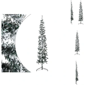 vidaXL Semi-sapin de Noël artificiel avec neige Svelte 180 cm - Sapins... pas cher
