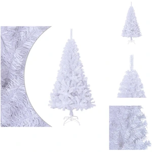 vidaXL Arbre de Noël artificiel avec branches épaisses blanc 150 cm PV... pas cher