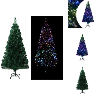 vidaXL Sapin de Noël artificiel avec support Vert 150 cm fibre de verr... pas cher