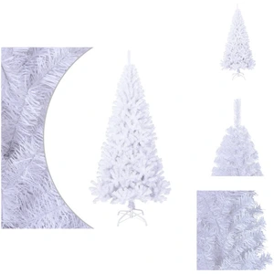 vidaXL Arbre de Noël artificiel avec branches épaisses Blanc 180 cm PV... pas cher